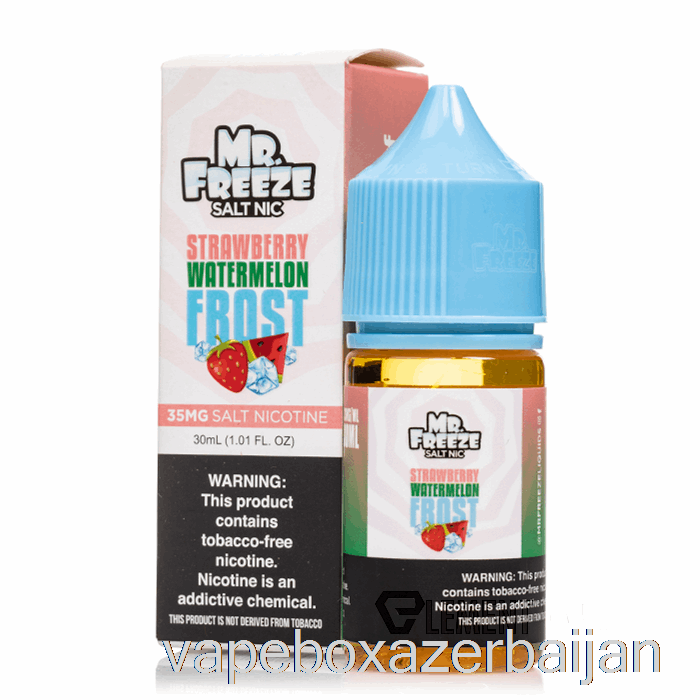 Vape Box Azerbaijan Strawberry Watermelon Frost - Mr Freeze Salts - 30mL 35mg
